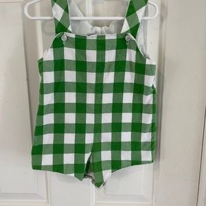 Charming Mary Green Gingham Jon Jon